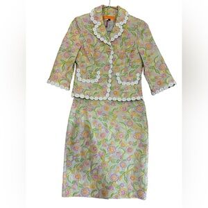 Cynthia Steffe embroidered women’s suit size 6